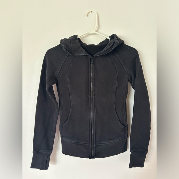 Lululemon Scuba Full-Zip Hoodie Black Size 0 2022 Version - Picture 5 of 12